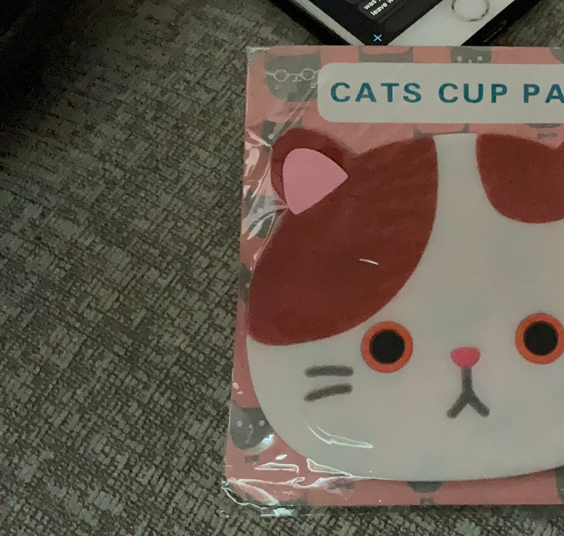 Cats cup pad silicone coaster