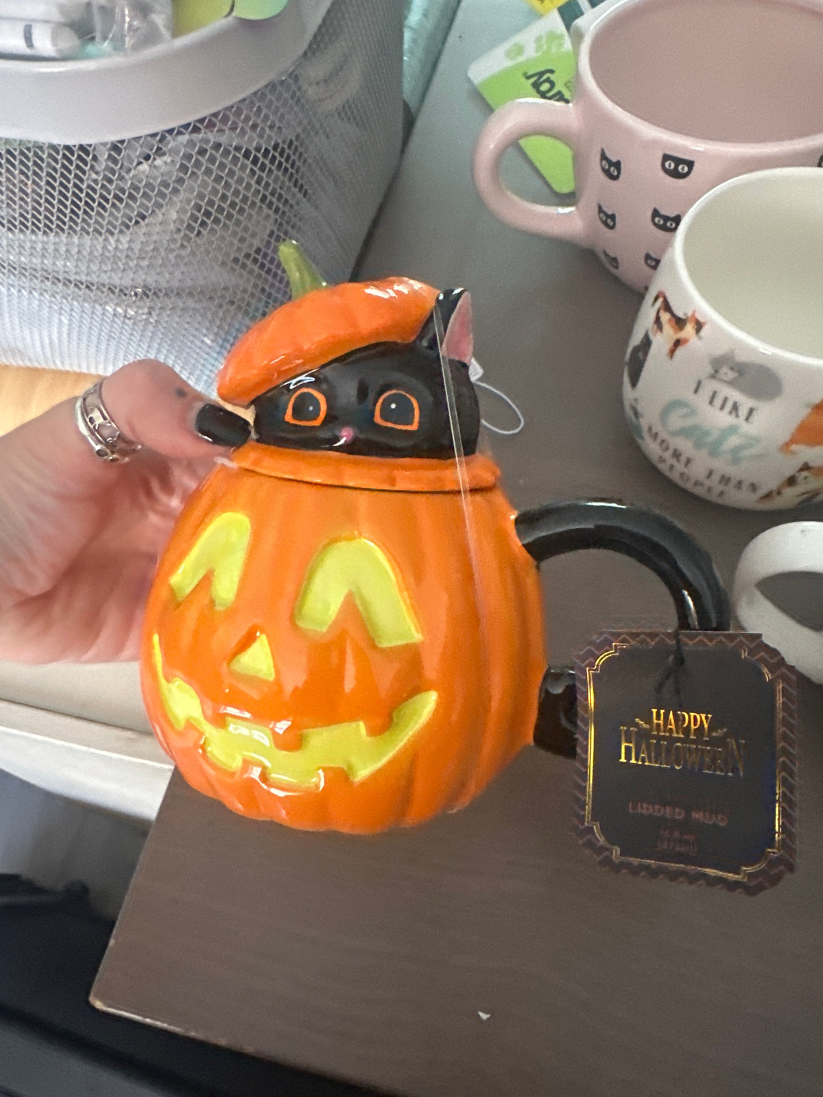 Pumpkin Shaped Halloween Mug