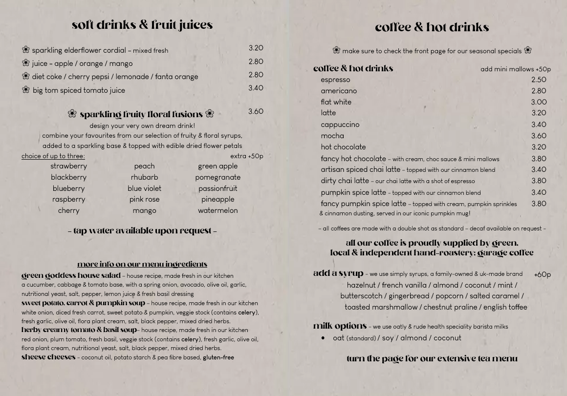 Menu – Canterbury Tails Cat Cafe