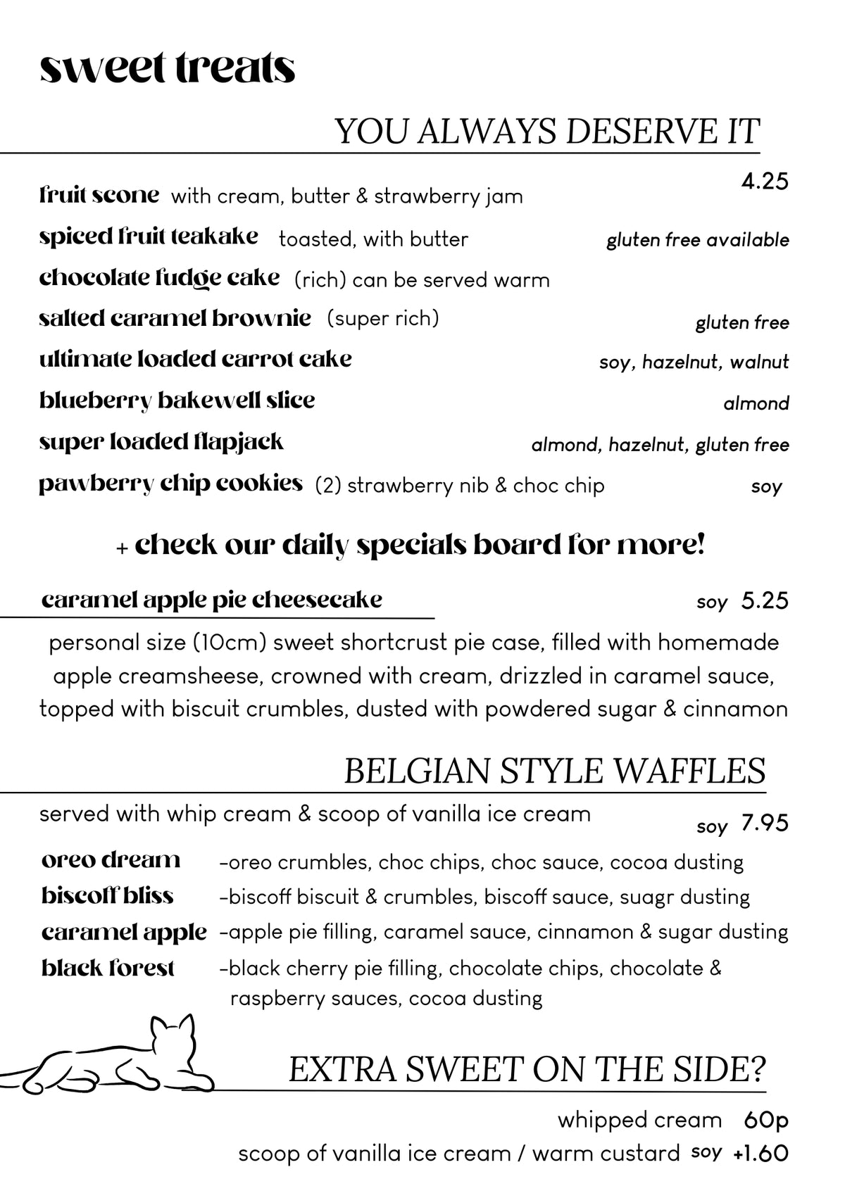 Menu – Canterbury Tails Cat Cafe